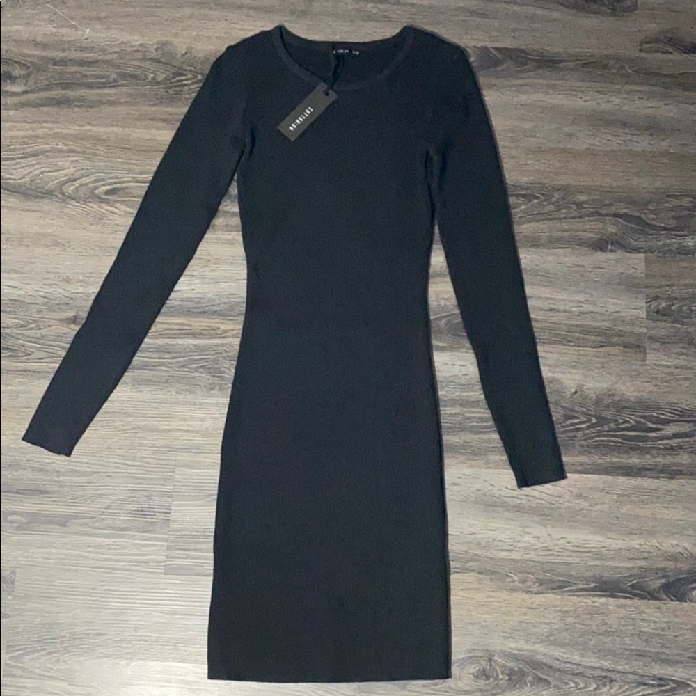 Black long sleeve dress